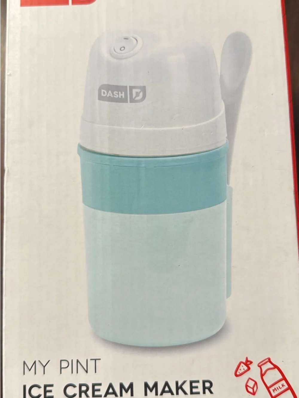 Ash Mint & White Compact Ice Cream Maker by Dash